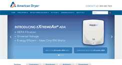 Desktop Screenshot of americandryer.com
