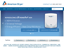 Tablet Screenshot of americandryer.com